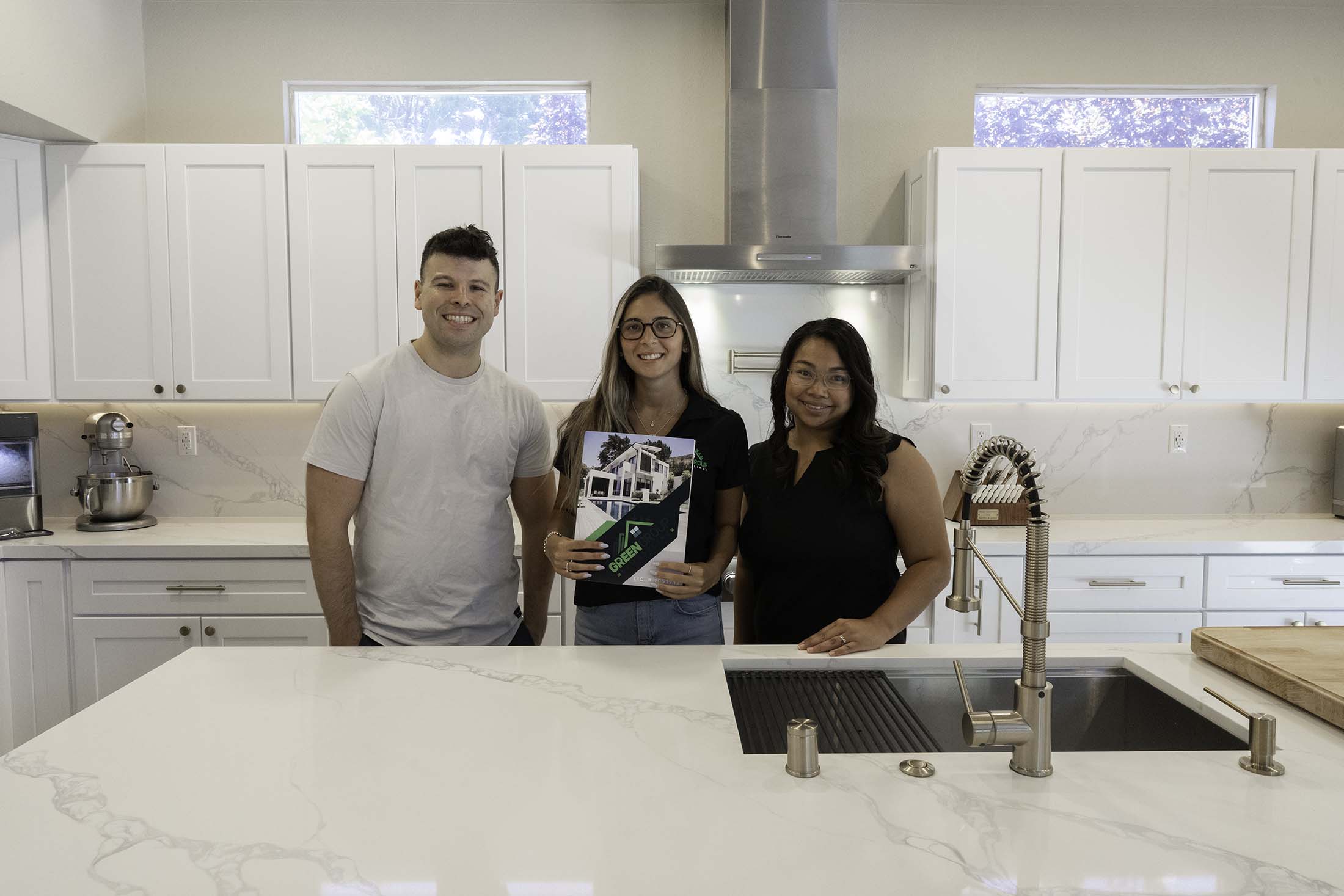 local contractors. Image with clients.