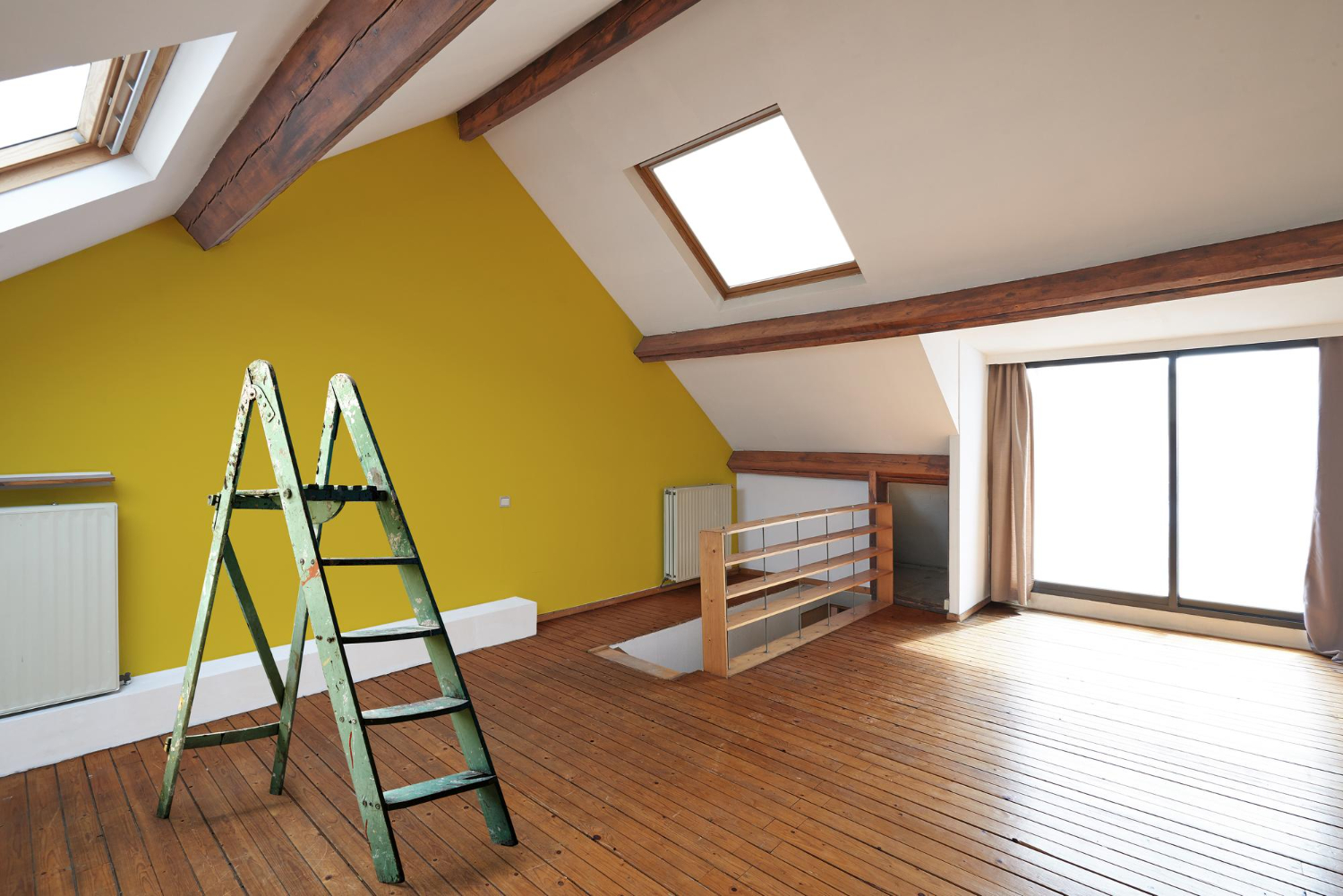 attic playroom or hangout zone